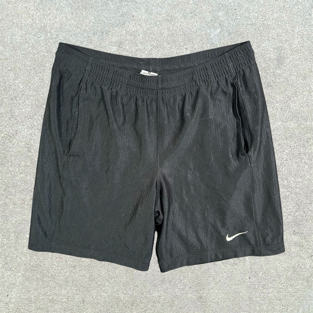 Nike‎ Basketball Shorts Men's Size Small Black Elastic Waist Drawstring Casual